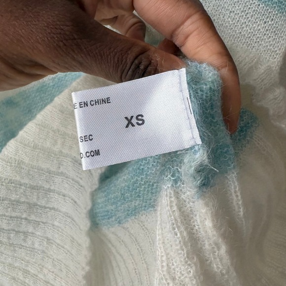 Solid & Striped Zola Tank Sweater Vest Cream‎ Blue Stripe Mohair Blend XS - Picture 8 of 8